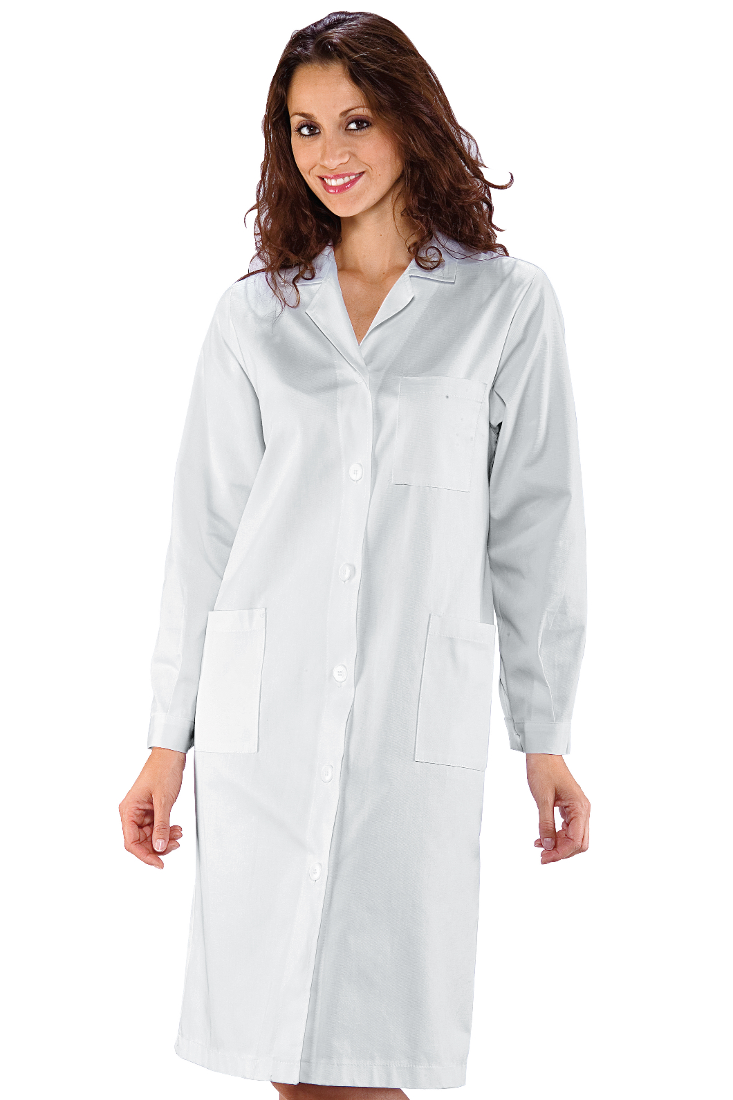 Camice Amburgo Bianco - Isacco - Manica Lunga - 100% Cotone