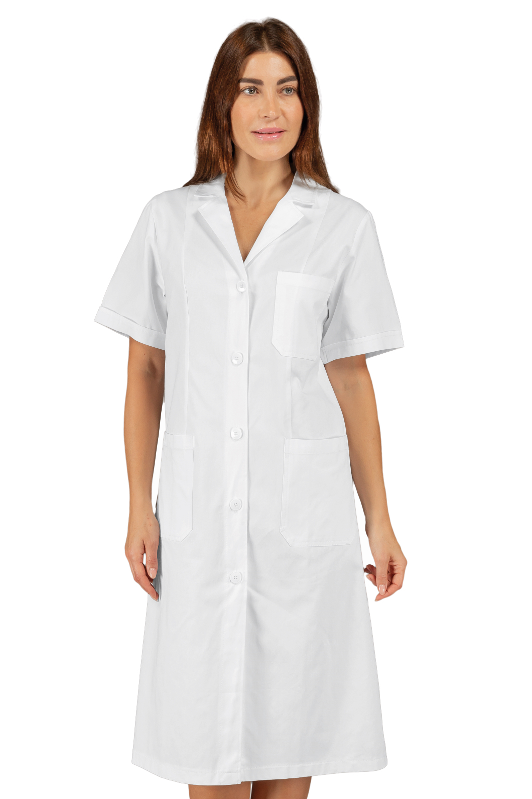 Camice Vichy Bianco - Isacco - Mezza Manica - 100% Cotone