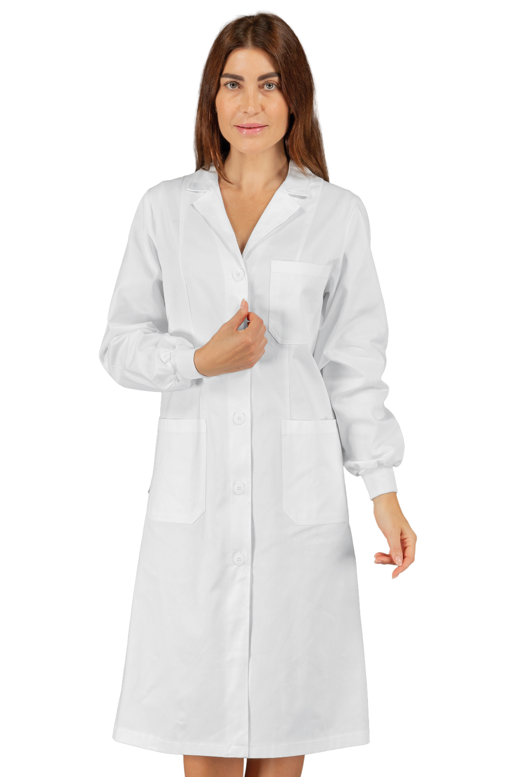 Camice Vichy Bianco - Isacco - Polso in Maglia - 100% Cotone