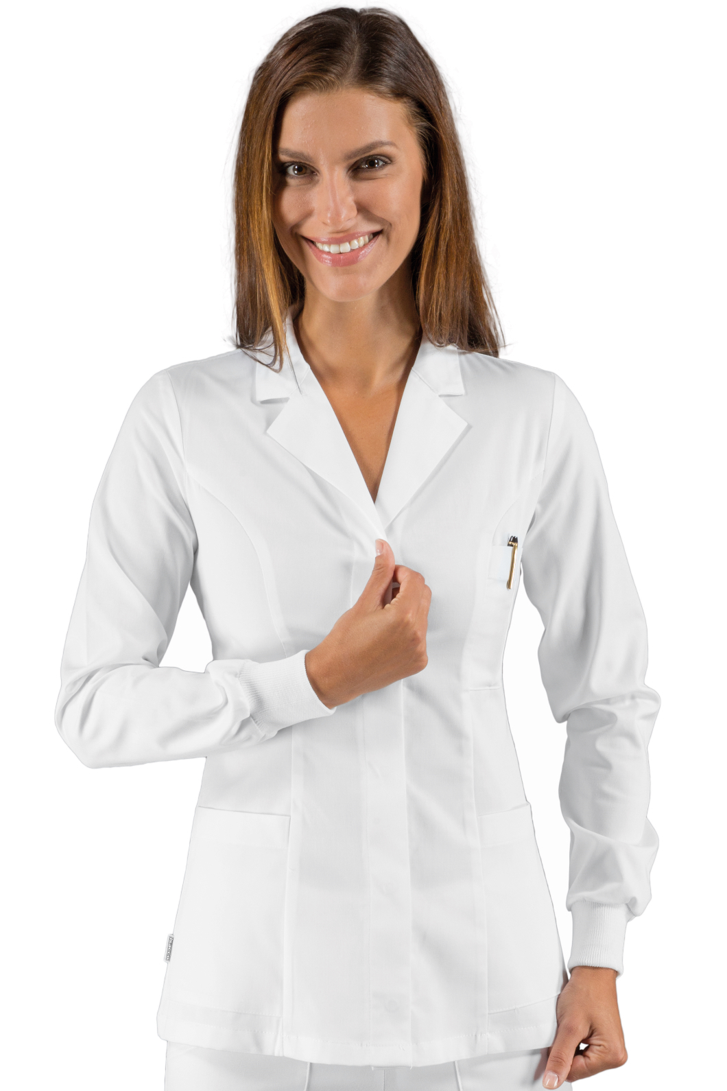 Casacca Coimbra SLIM Bianco - Isacco - Polso in Maglia - 100% Poliesterebohème