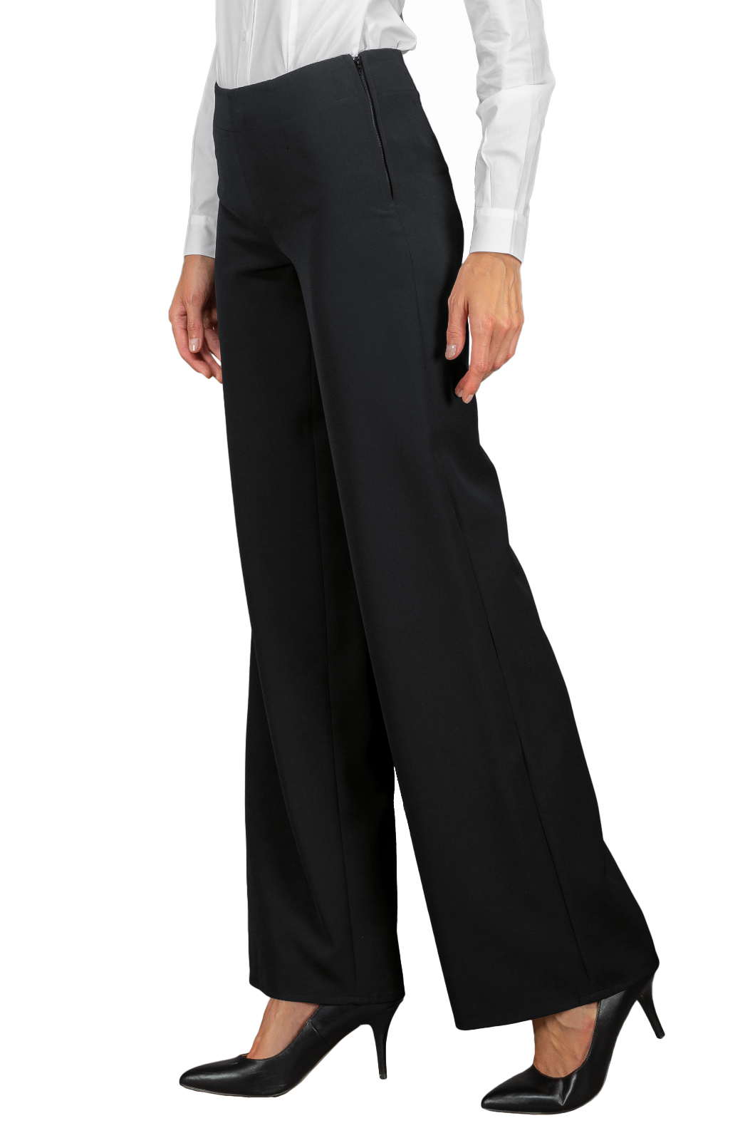 Pantalone Donna Palazzo - Isacco - 96% Poliestere4% Spandex