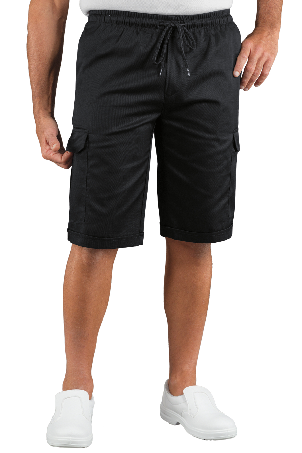 Pantacargo Short con elastico - Isacco - 65% Poliestere35% Cotone