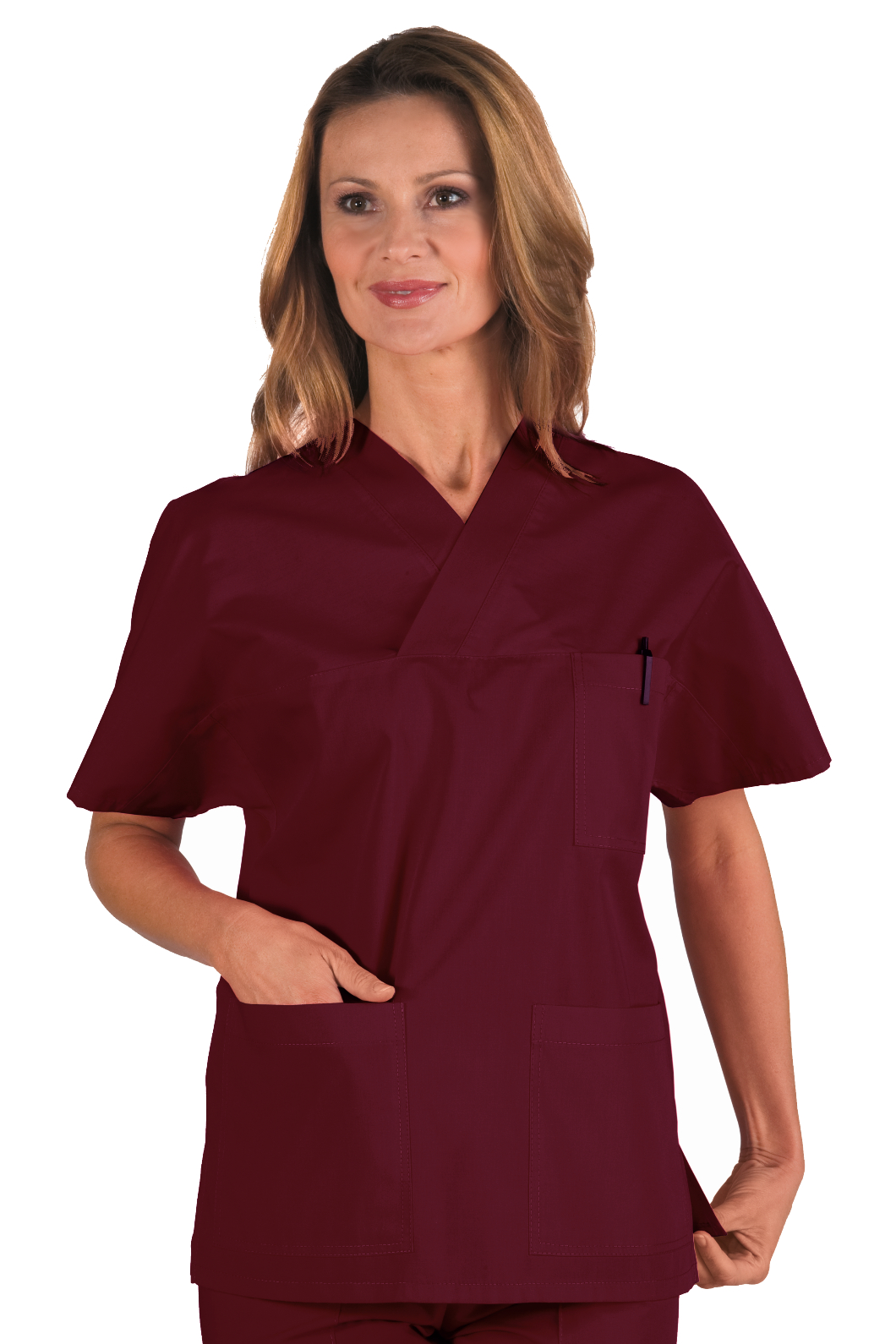 Casacca Collo a V  - Isacco - 65% Poliestere35% Cotone125% Grm²