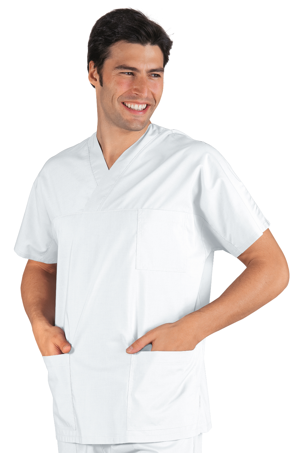 Casacca Collo a V  - Isacco - 65% Poliestere35% Cotone195% Grm²
