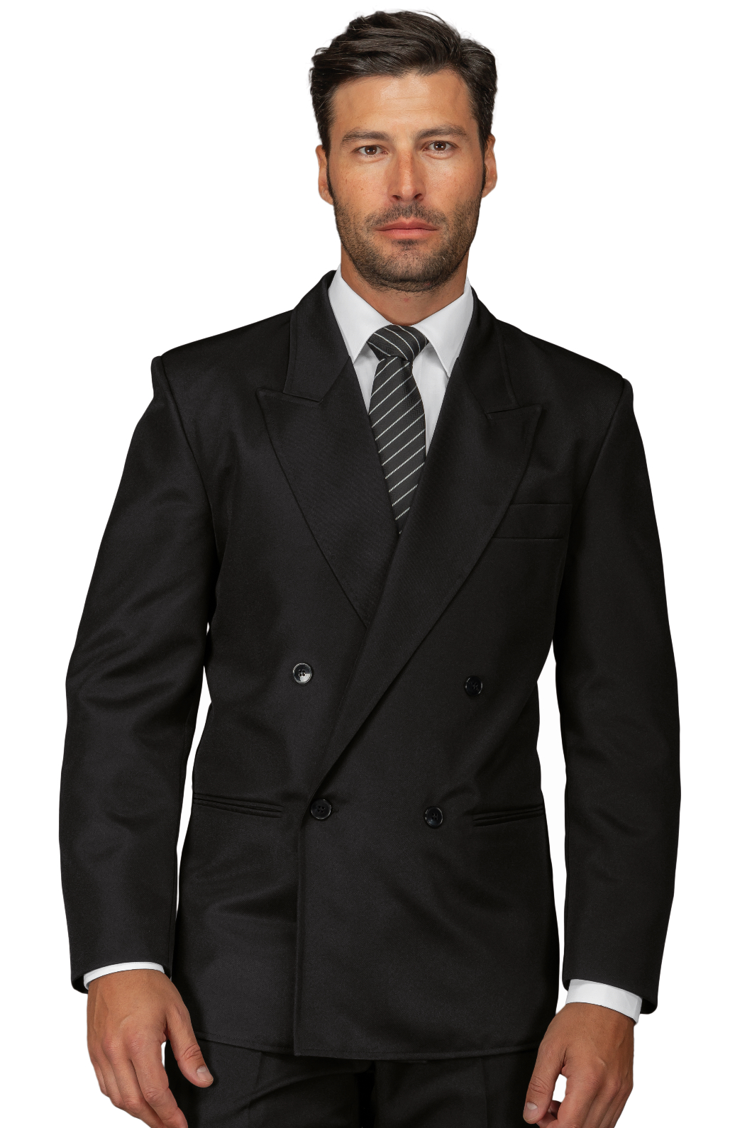Giacca Uomo Doppio Petto Collo Lancia - Isacco - 100% Poliestere