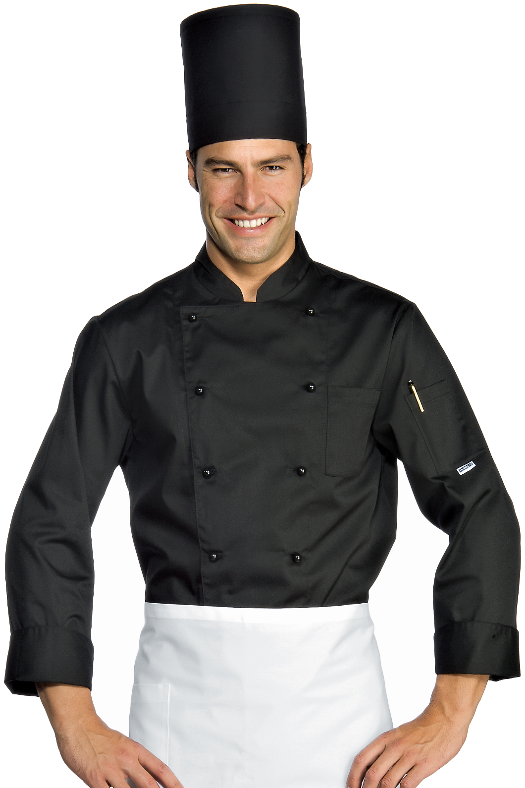 Giacca Cuoco Classica Bottoni Antipanico - Isacco - Manica Lunga - 65% Poliestere35% Cotone125% Grm²