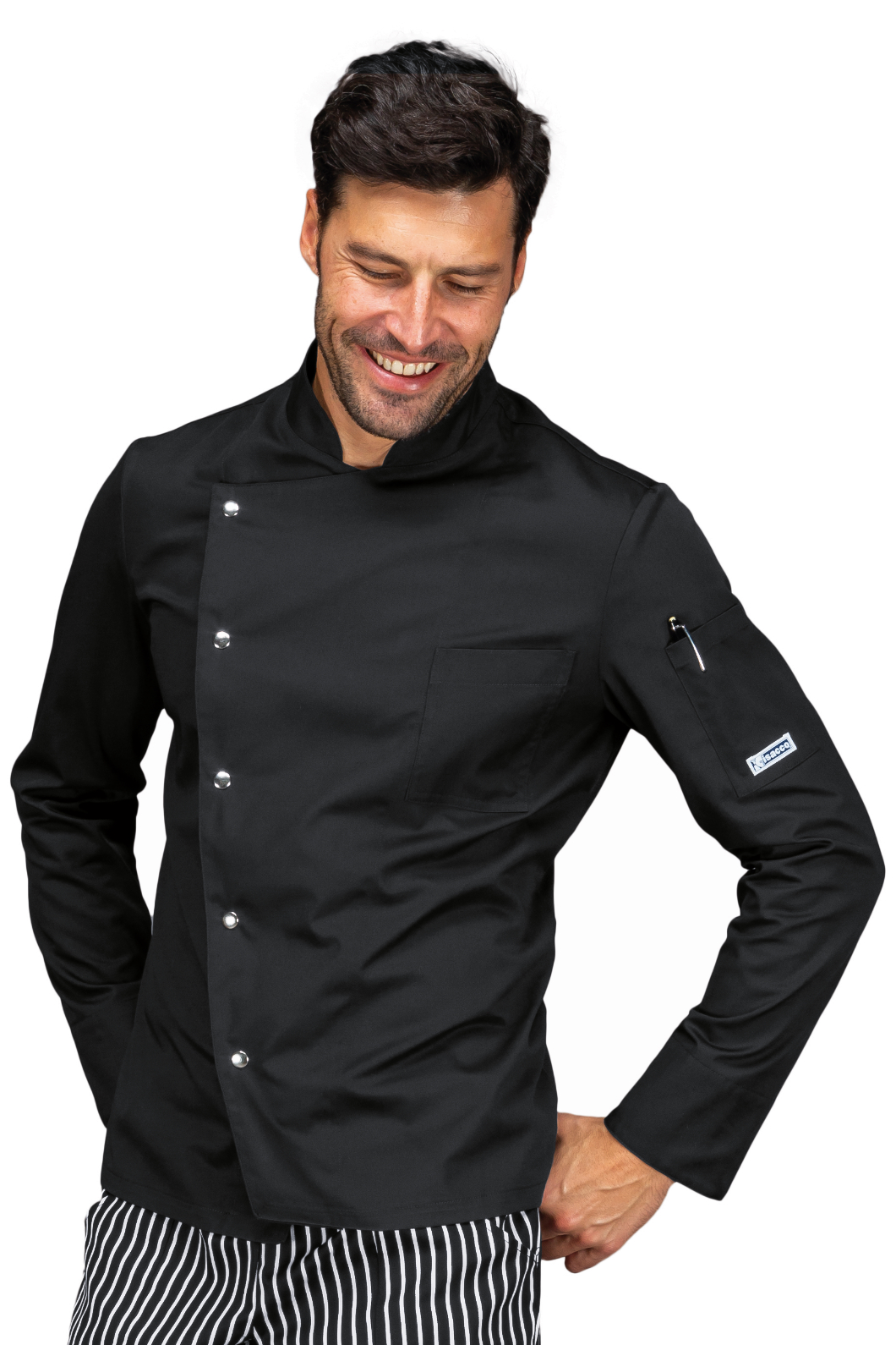 Giacca cuoco Belfast - Isacco - Manica Lunga - 65% Poliestere35% Cotone