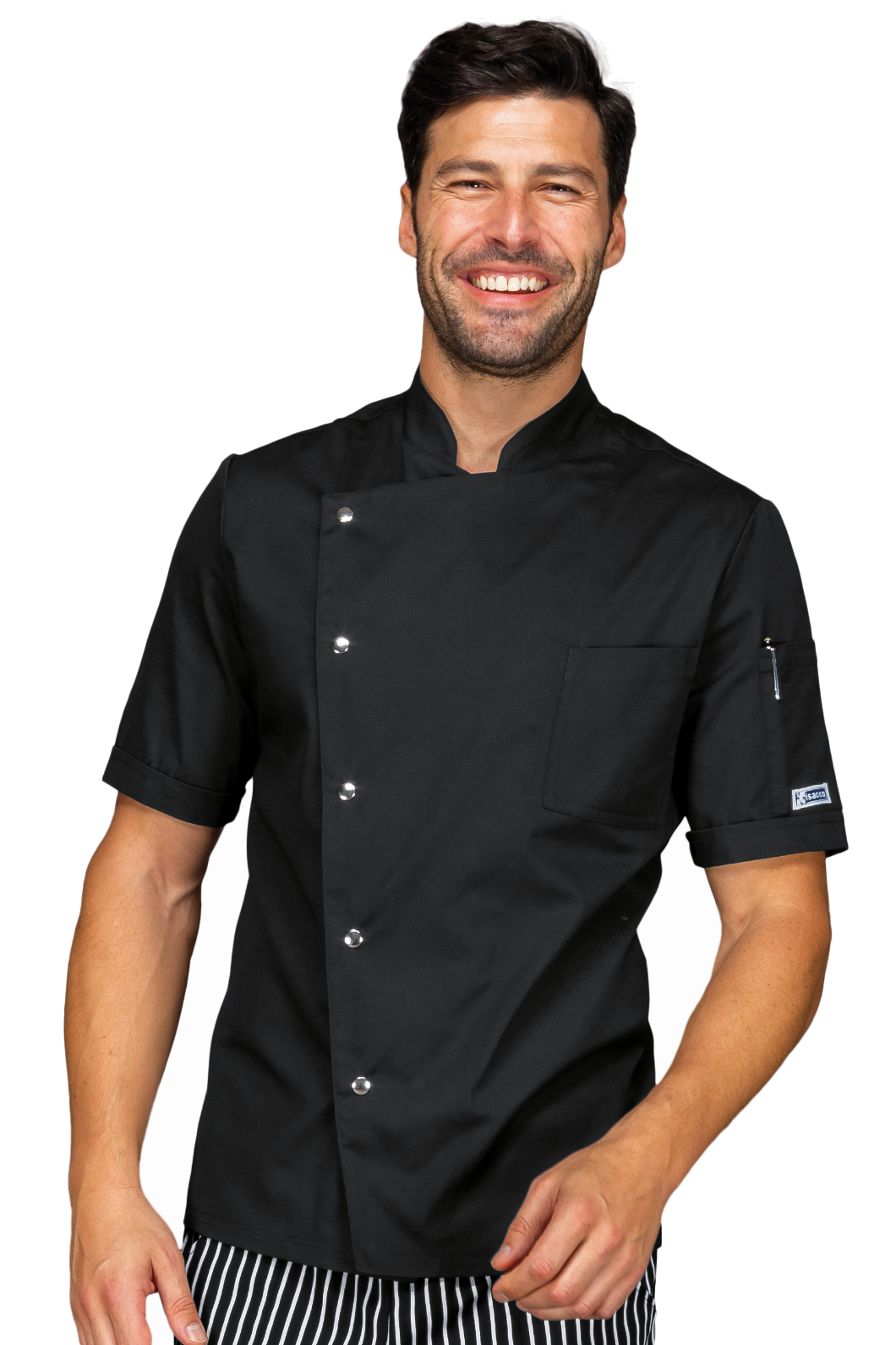 Giacca cuoco Belfast - Isacco - Mezza Manica - 65% Poliestere35% Cotone