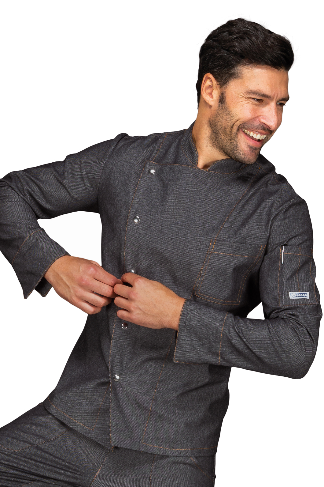 Giacca cuoco Belfast - Isacco - Manica Lunga - 100% Cotone