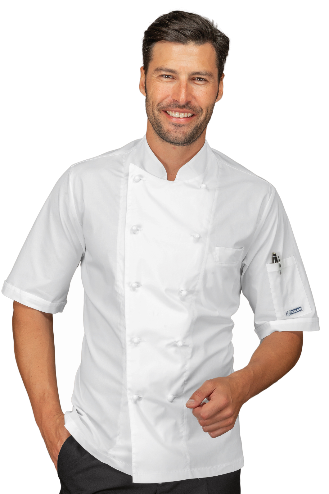 Giacca Cuoco Alabama - Isacco - Mezza Manica - 97% Cotone3% Spandexstretch