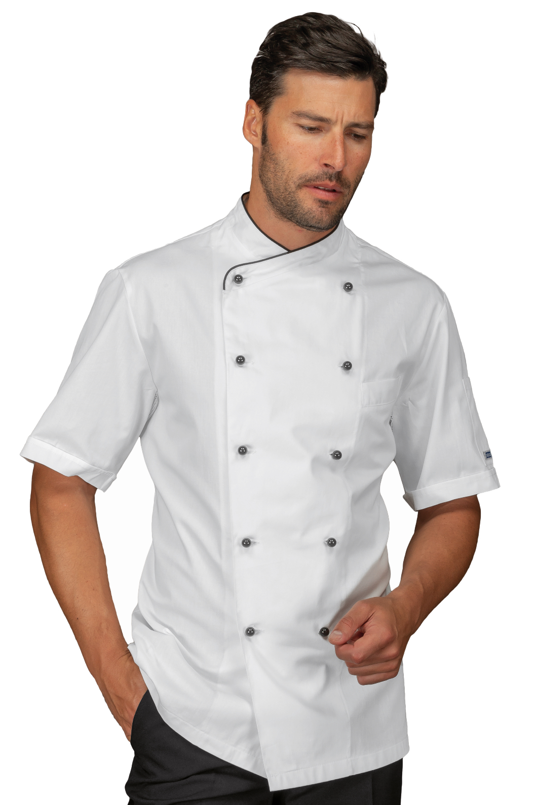 Giacca Cuoco Pechino - Isacco - Mezza Manica - 100% Cotone190% Grm²