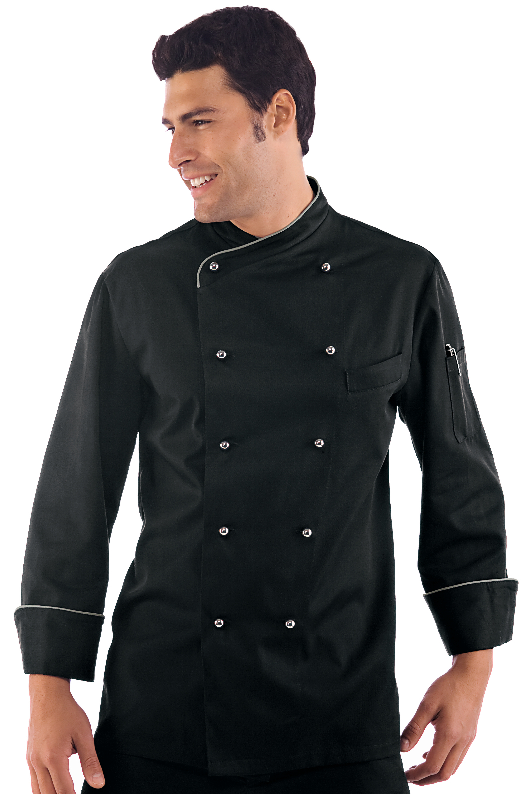 Giacca Cuoco Lima - Isacco - Manica Lunga - 65% Poliestere35% Cotone