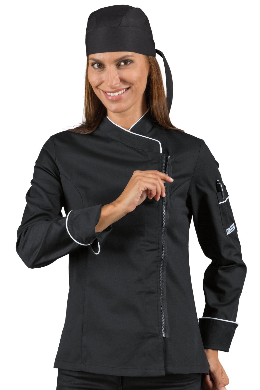 Giacca Lady Zip - Isacco - 65% Poliestere35% Cotone