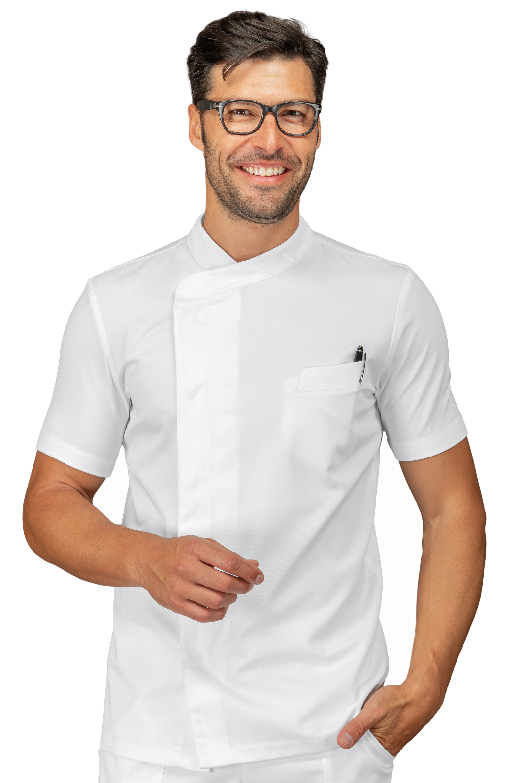 Giacca cuoco Franklin - Isacco - Mezza Manica - 100% Poliesteresuperdry