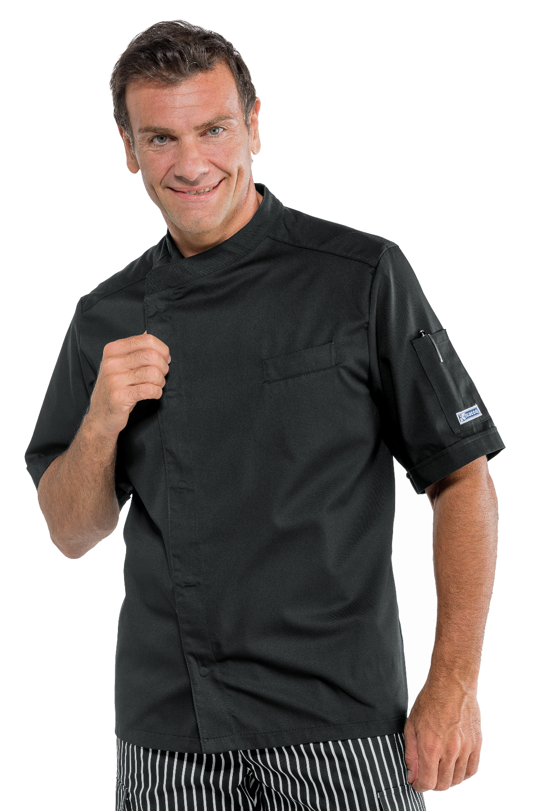 Giacca cuoco Bilbao - Isacco - Mezza Manica - 65% Poliestere35% Cotone