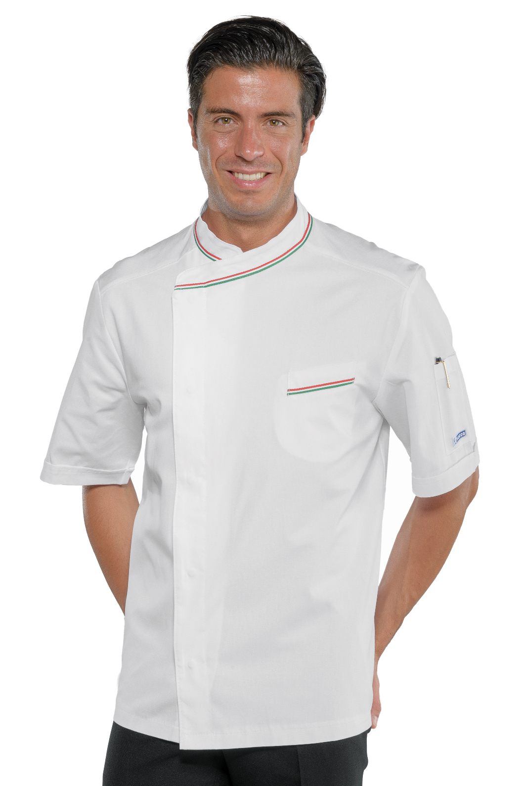 Giacca cuoco Bilbao - Isacco - Mezza Manica - 100% Cotone