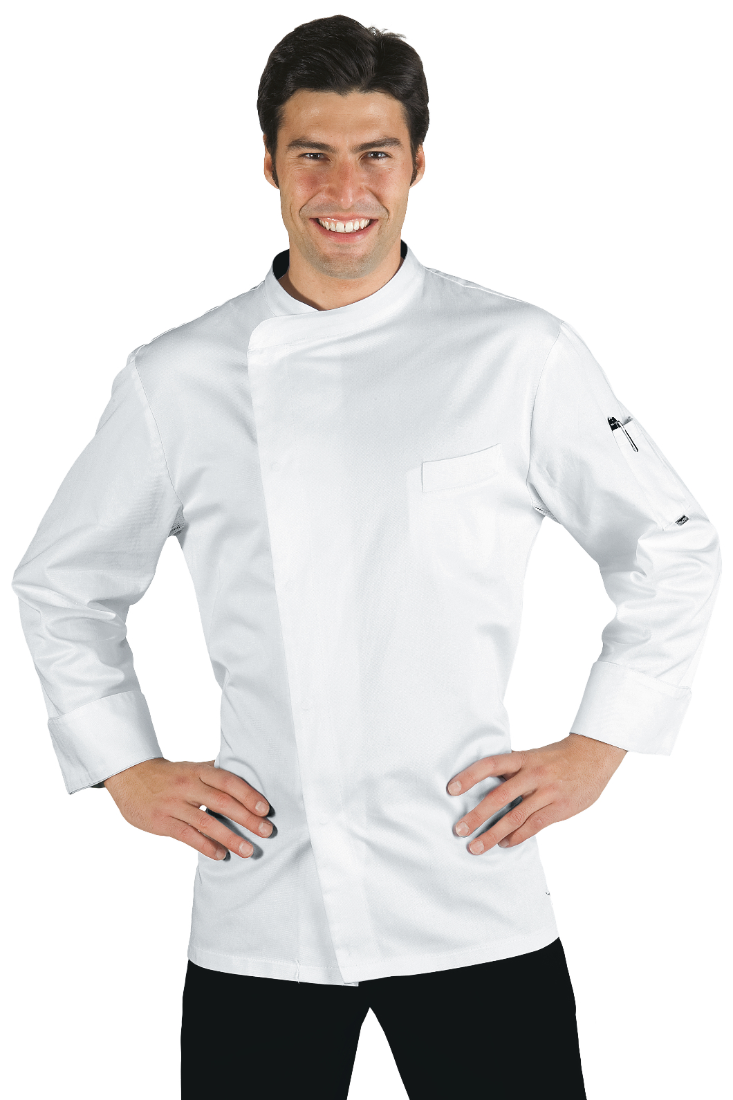 Giacca cuoco Bilbao - Isacco - Manica Lunga - 100% Poliesteresuperdry