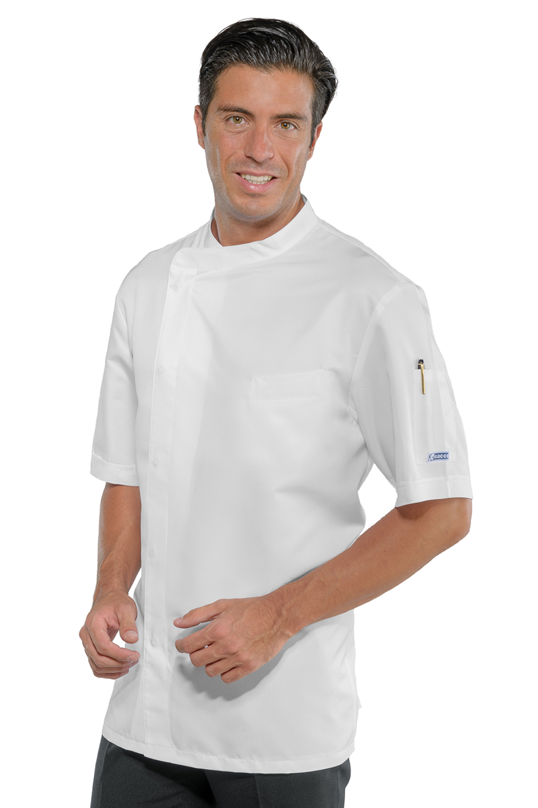 Giacca cuoco Bilbao - Isacco - Mezza Manica - 100% Cotone190% Grm²