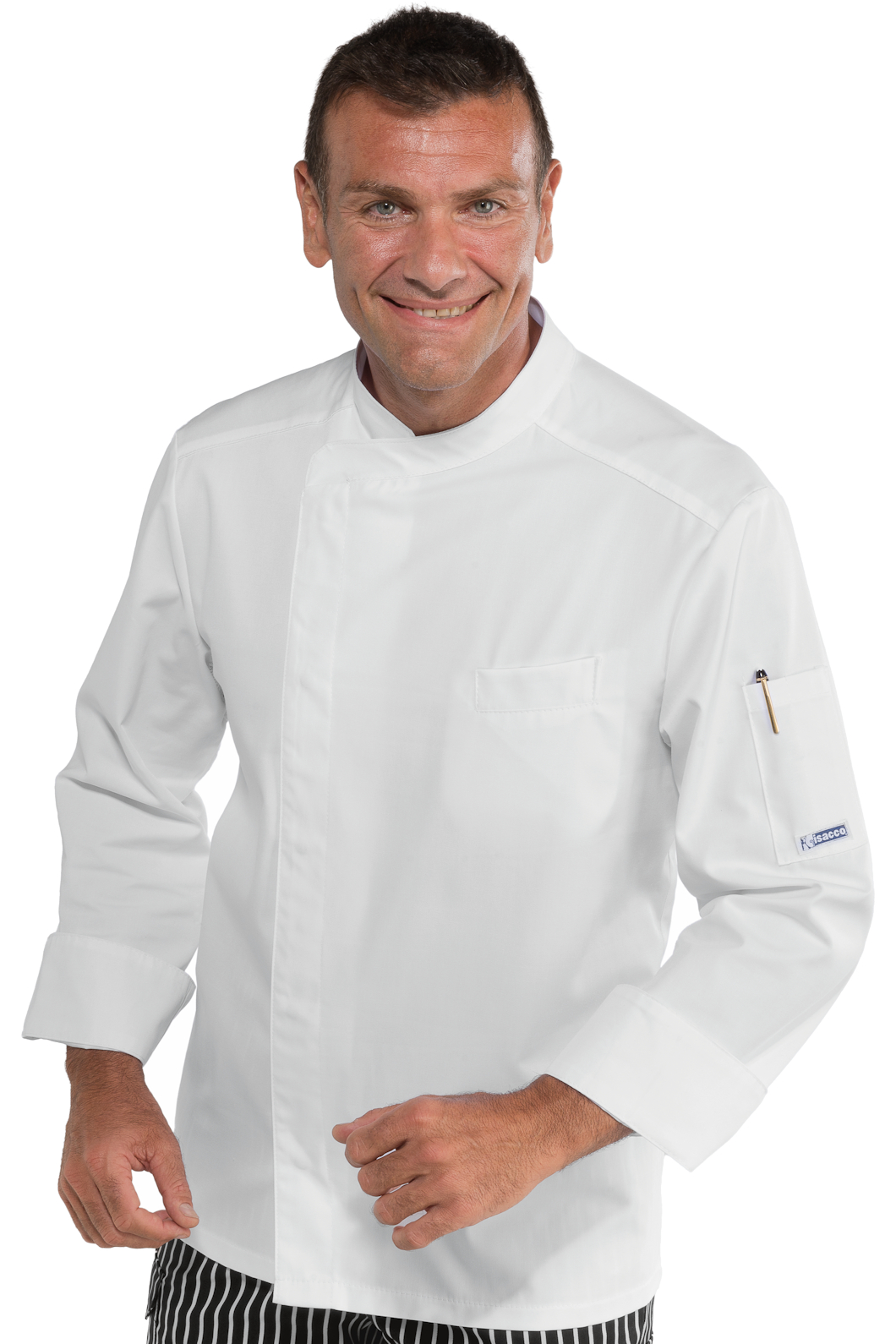 Giacca cuoco Bilbao - Isacco - Manica Lunga - 65% Poliestere35% Cotone150% Grm²