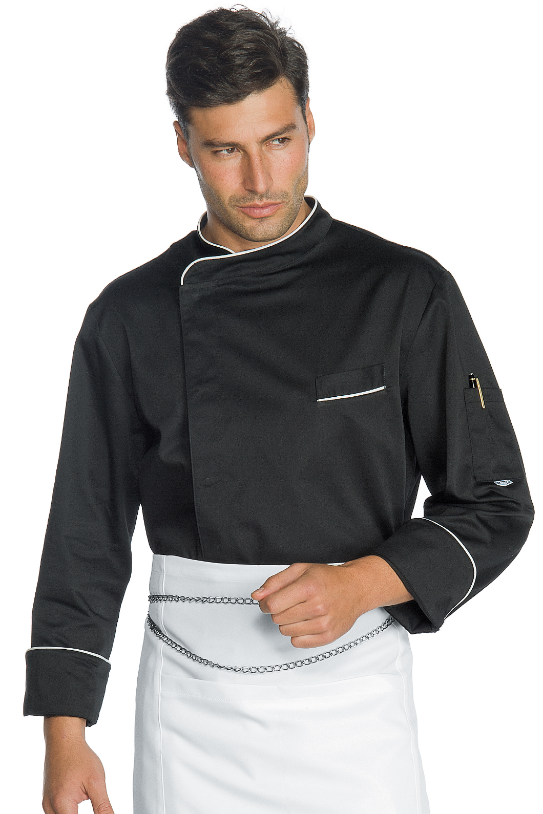 Giacca Cuoco Pretoria - Isacco - Manica Lunga - 65% Poliestere35% Cotone