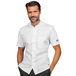 Giacca Cuoco Bilbao Mezza Manica Nero/rosso Isacco XL