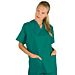 UNISEX SURGERY GREEN V-NECK TUNIC OEKO-TEX&reg; STANDARD 100 CERTIF N. 25CX00077 CL II CENTROCO - Isacco