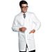 MEN'S WHITE COAT 100 CM PRESSURE BUTTERFLY OEKO-TEX&reg; STANDARD 100 CERTIFICATE N. 25CX00077  - Isacco