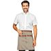 Leonidas apron with leather inserts - Isacco