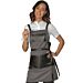 Bristol short apron with leather inserts and laces - Isacco