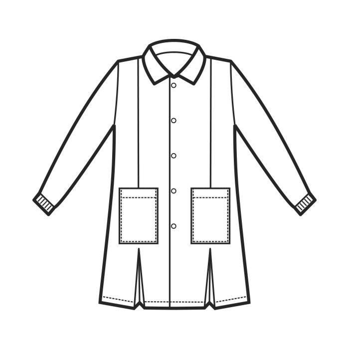 Grembiule Bimbo Isacco Pollicino - Taglia 3, Quadretto Rosso, Poliestere/Cotone 150g/m² - Foto 2