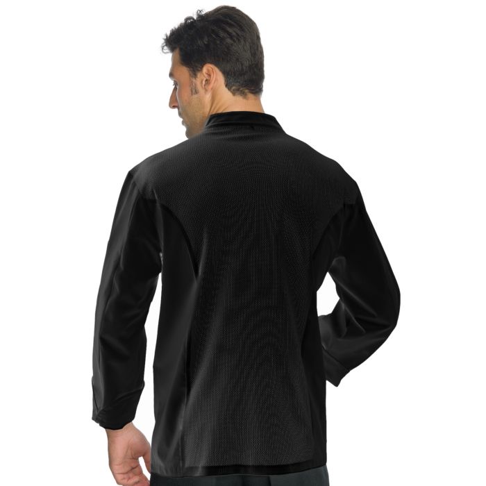 Giacca Da Cuoco Uomo: Leggera In Cotone, Estiva, Colore Nero, Completo Di Pantaloni, Taglie Forti