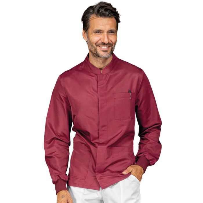 Camicia coreana bordeaux top
