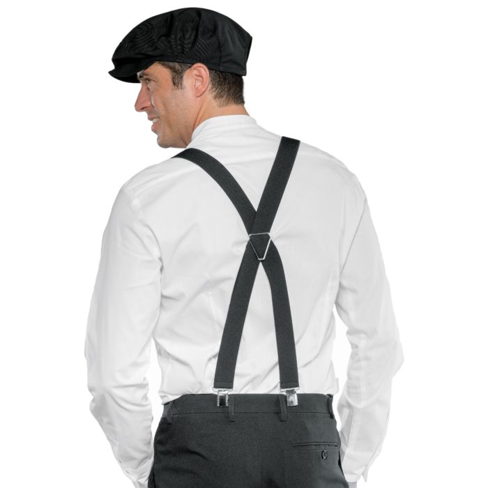 Bretelle Western Ariat Uomo – Regolabili, Nero, Con Toppa In Pelle, Modello A1900101