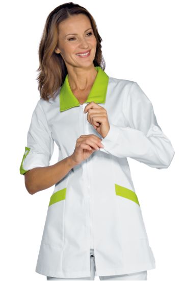 Tortola blouse - Isacco White+apple Green