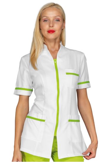 Florida blouse - Isacco White+apple Green