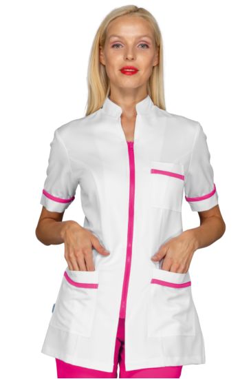 Florida blouse - Isacco White+fuchsia