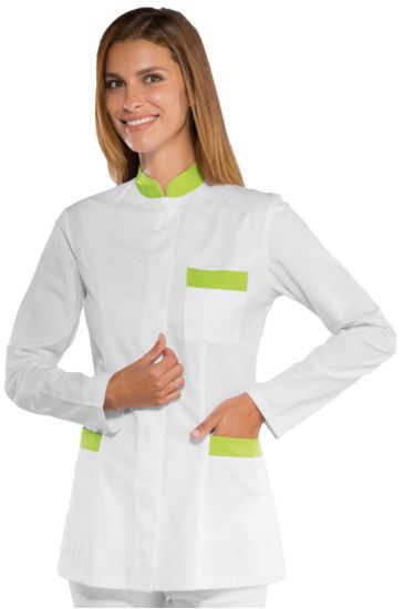 Costarica blouse - Isacco White+apple Green