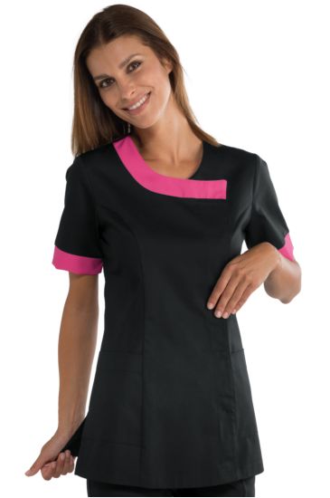 Delhi blouse - Isacco Black+fuchsia