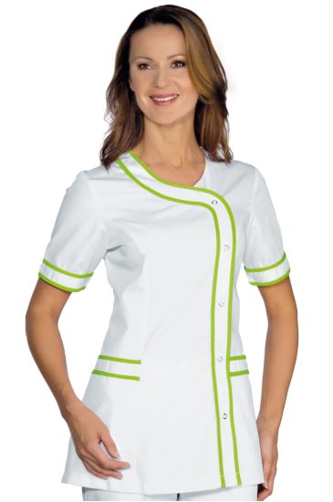 Brasilia blouse - Isacco White+apple Green