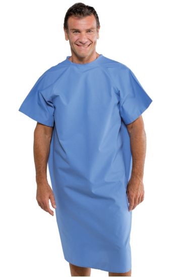 Gown for patient - Isacco Light Blue