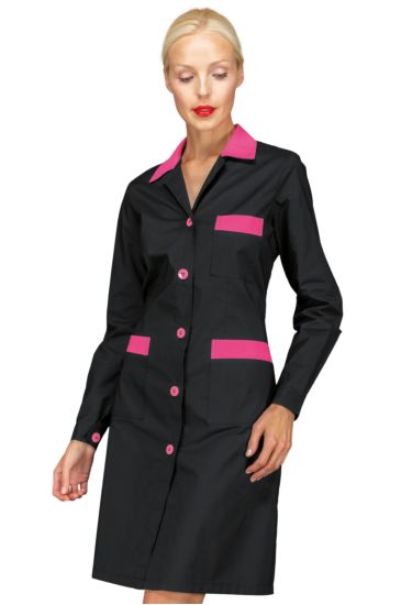 Camice Positano - Isacco Nero+fuxia
