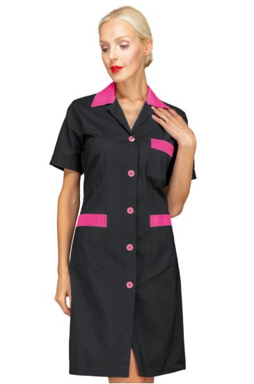 Camice Positano - Isacco Nero+fuxia
