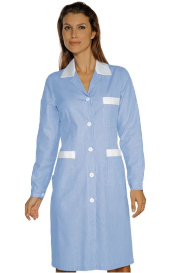 Positano gown - Isacco Light Blue Striped