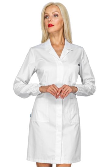 Camice Donna Singapore Bianco Senza elastico ai polsi - Isacco Bianco