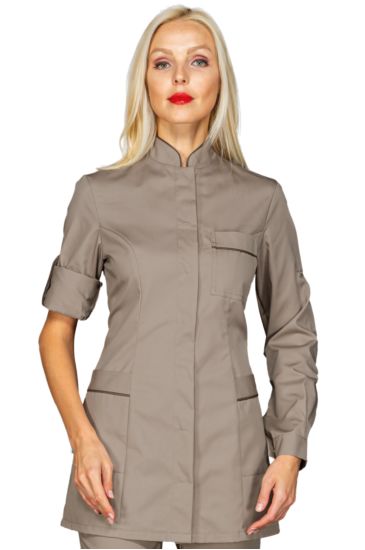 Antigua blouse - Isacco Turtledove Colour+mud