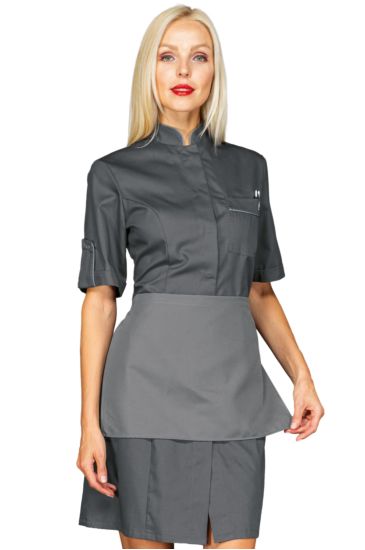 Venezia gown Half Sleeve with apron - Isacco Grey