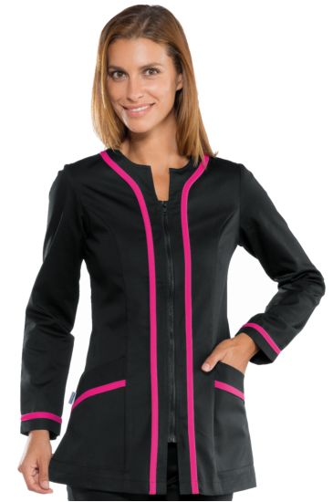 Aruba blouse - Isacco Black+fuchsia