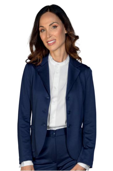 Maryland jacket in Milano Jersey Blu Isacco