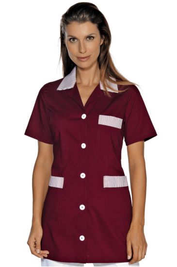 Marbella blouse - Isacco Bordeaux+bordeaux Striped