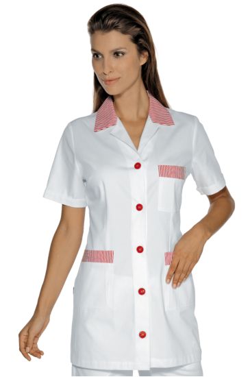Casacca Marbella - Isacco Bianco+riga Rossa